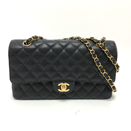 Chanel Black Leather Shoulder Bag ()