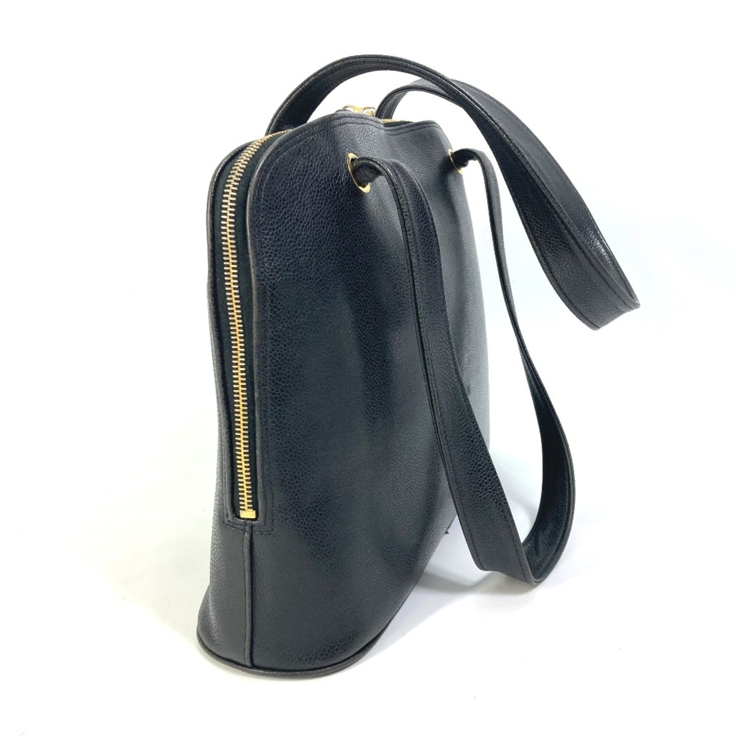 Chanel Black Leather Shoulder Bag ()