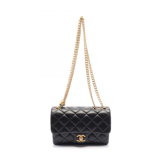 Chanel Black Leather Shoulder Bag ()