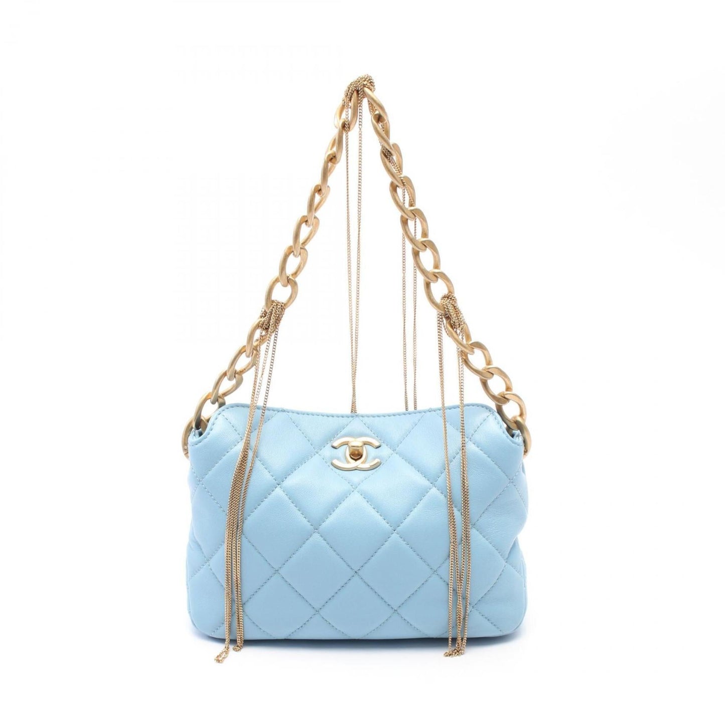 Chanel Blue Leather Handbag ()