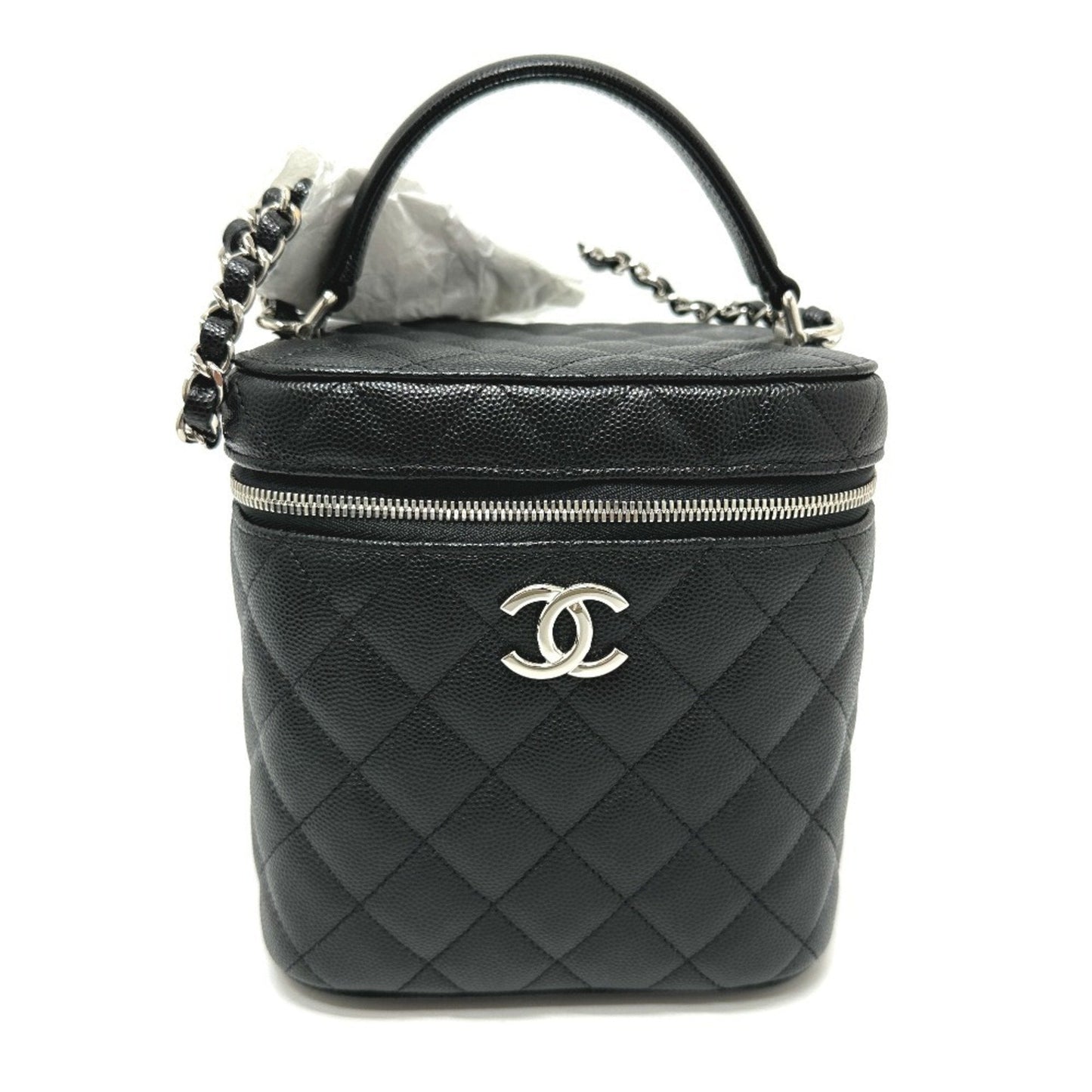 Chanel Black Caviar Leather Vanity Bag ()
