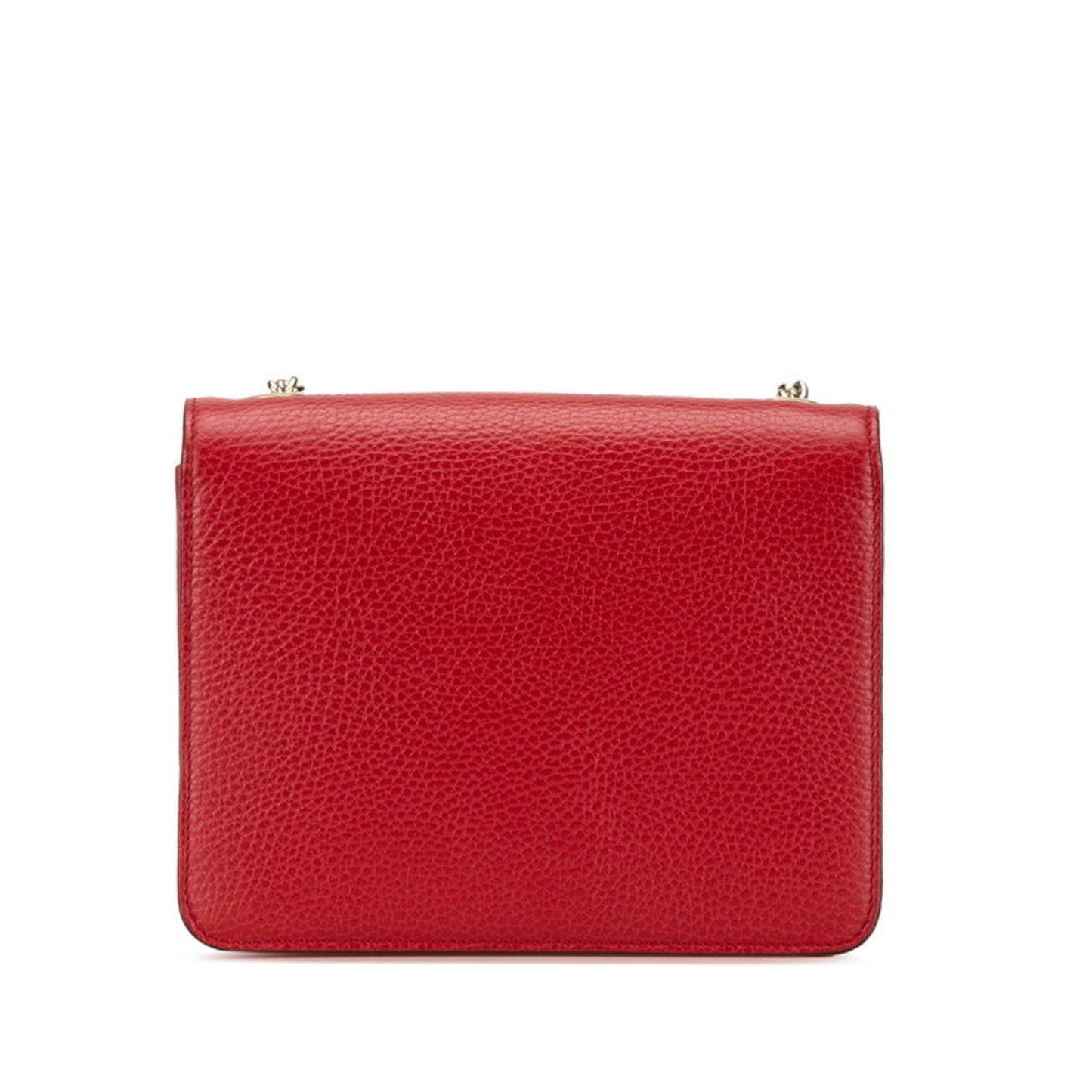Gucci Red Color Leather Shoulder Bag ()