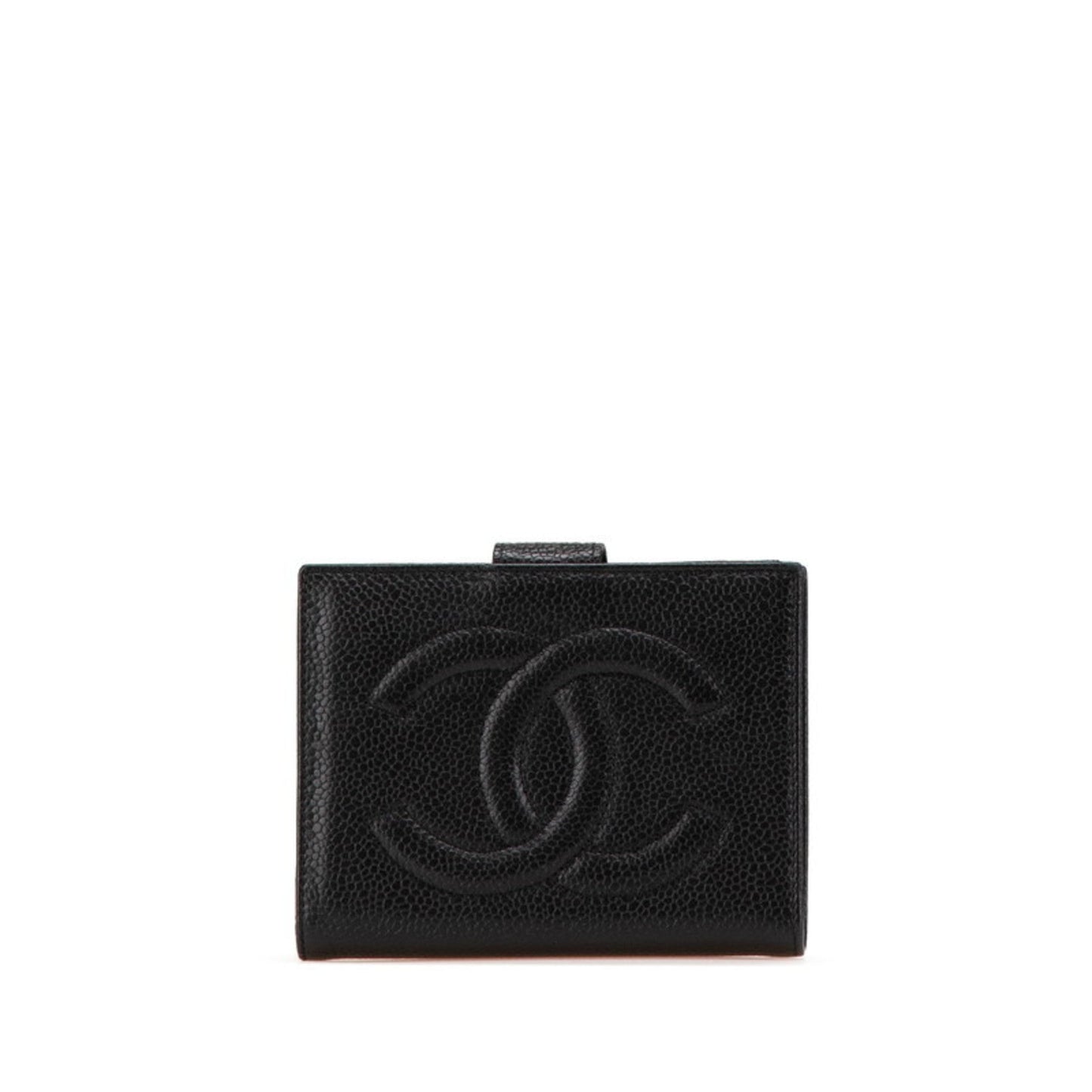 Chanel Black Grained Calfskin Wallet (Bi-Fold) ()