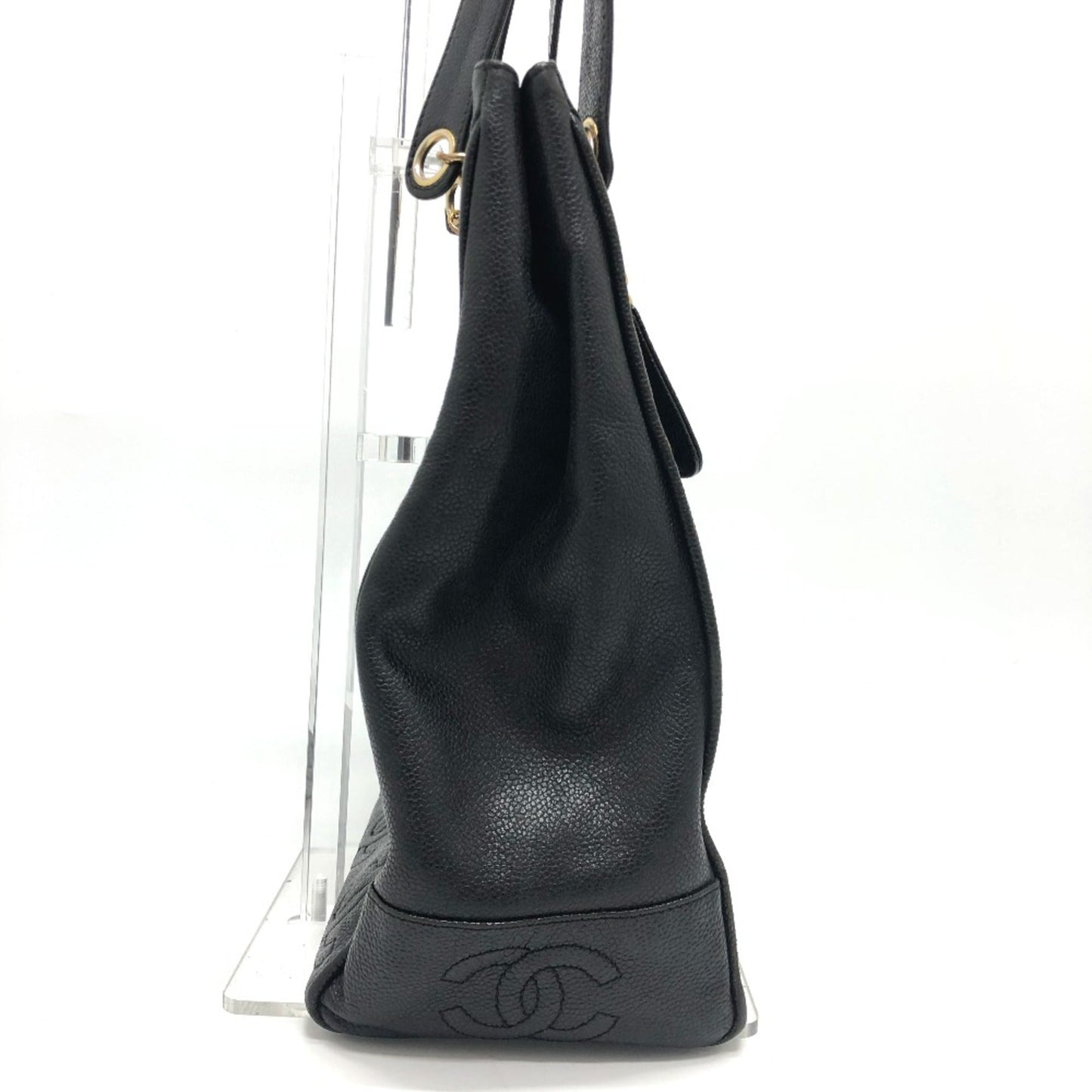 Chanel Black Leather Tote Bag ()