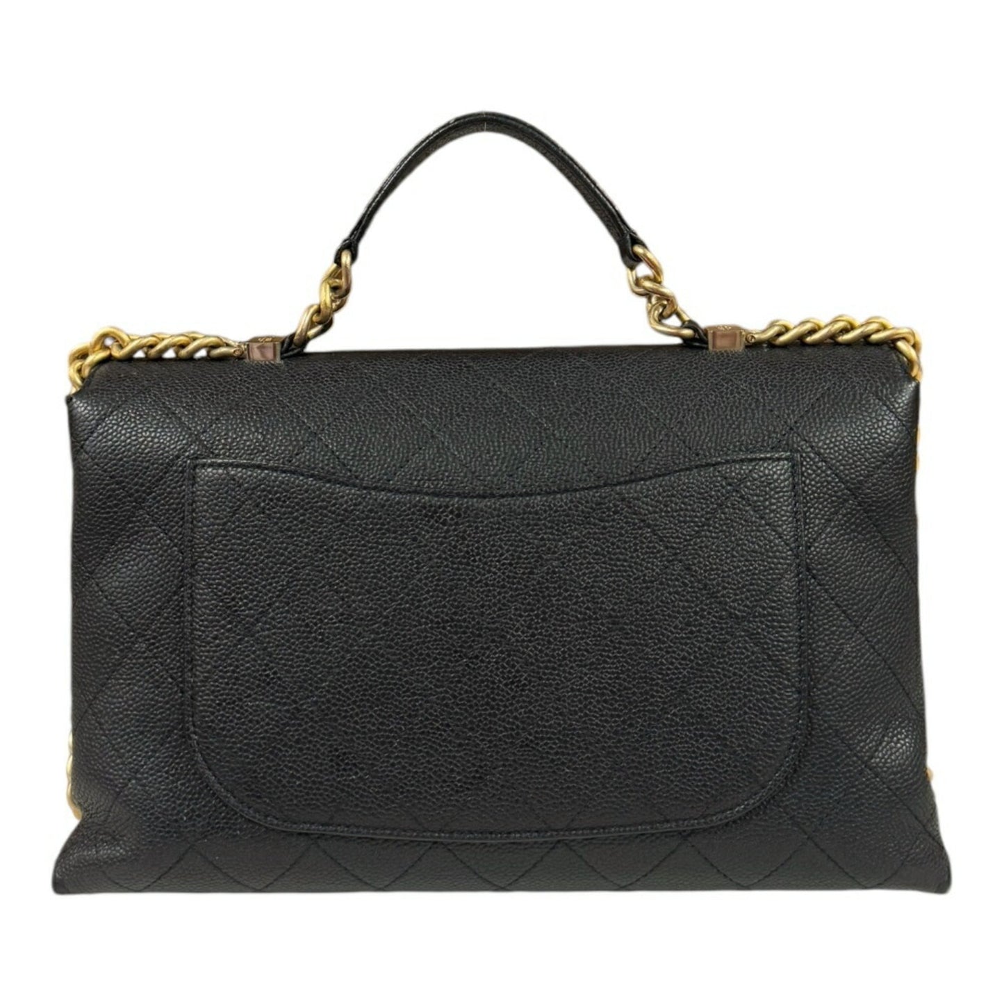 Chanel Black Caviar Leather Shoulder Bag ()
