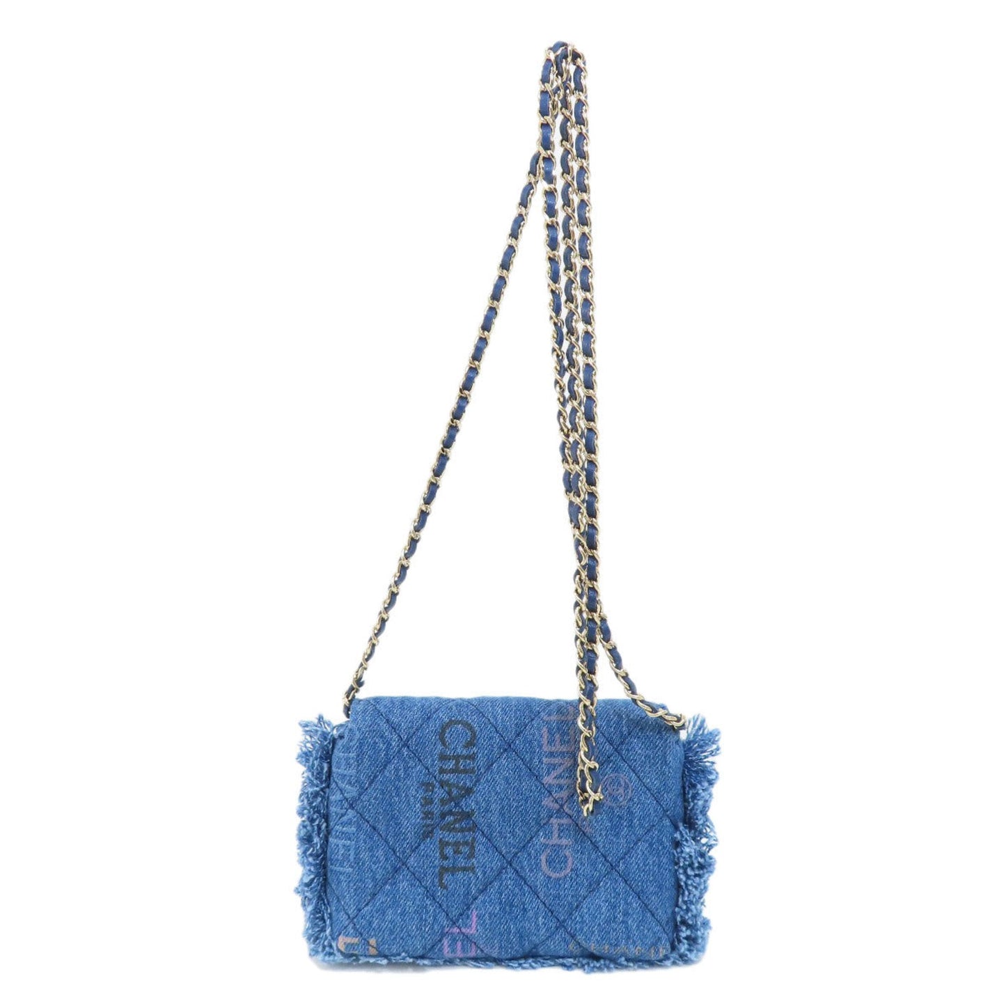 Chanel Blue Denim Shoulder Bag ()