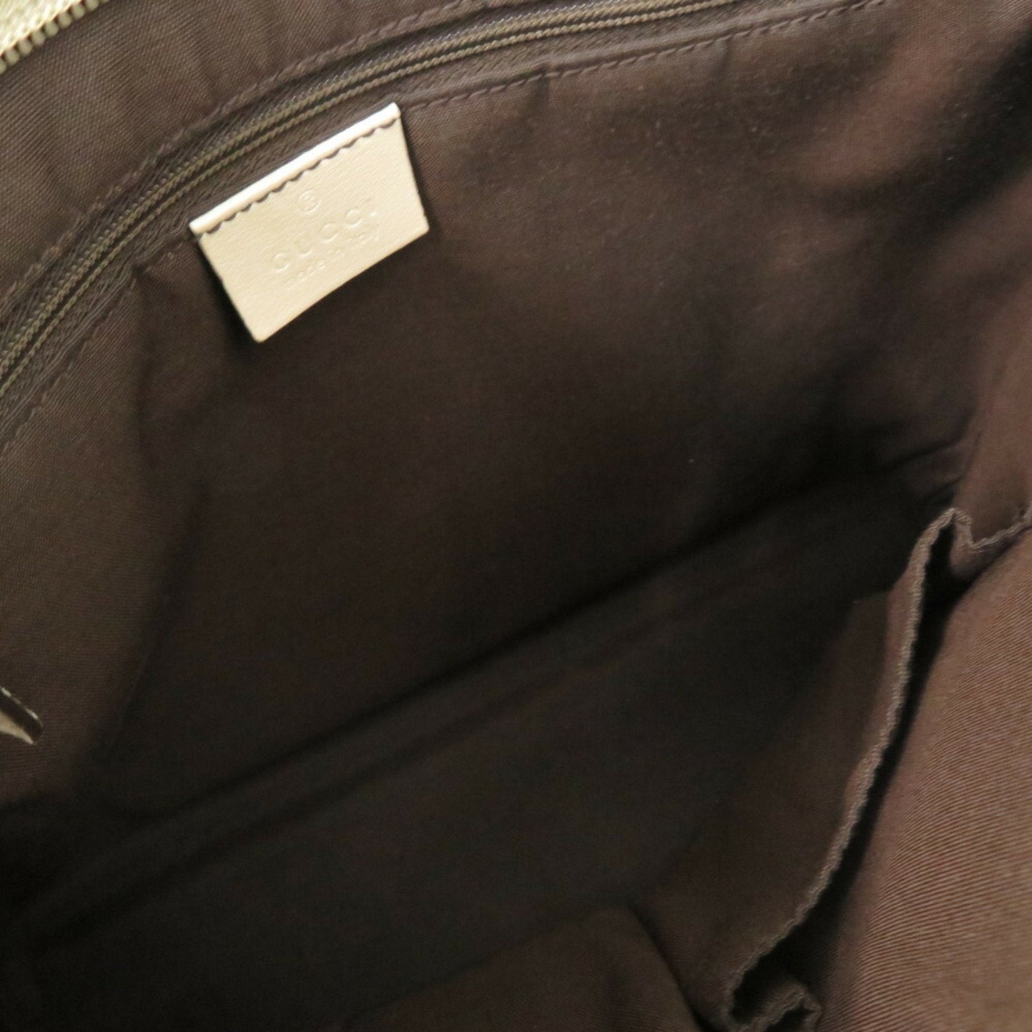 Gucci Beige Gg Canvas Shoulder Bag ()