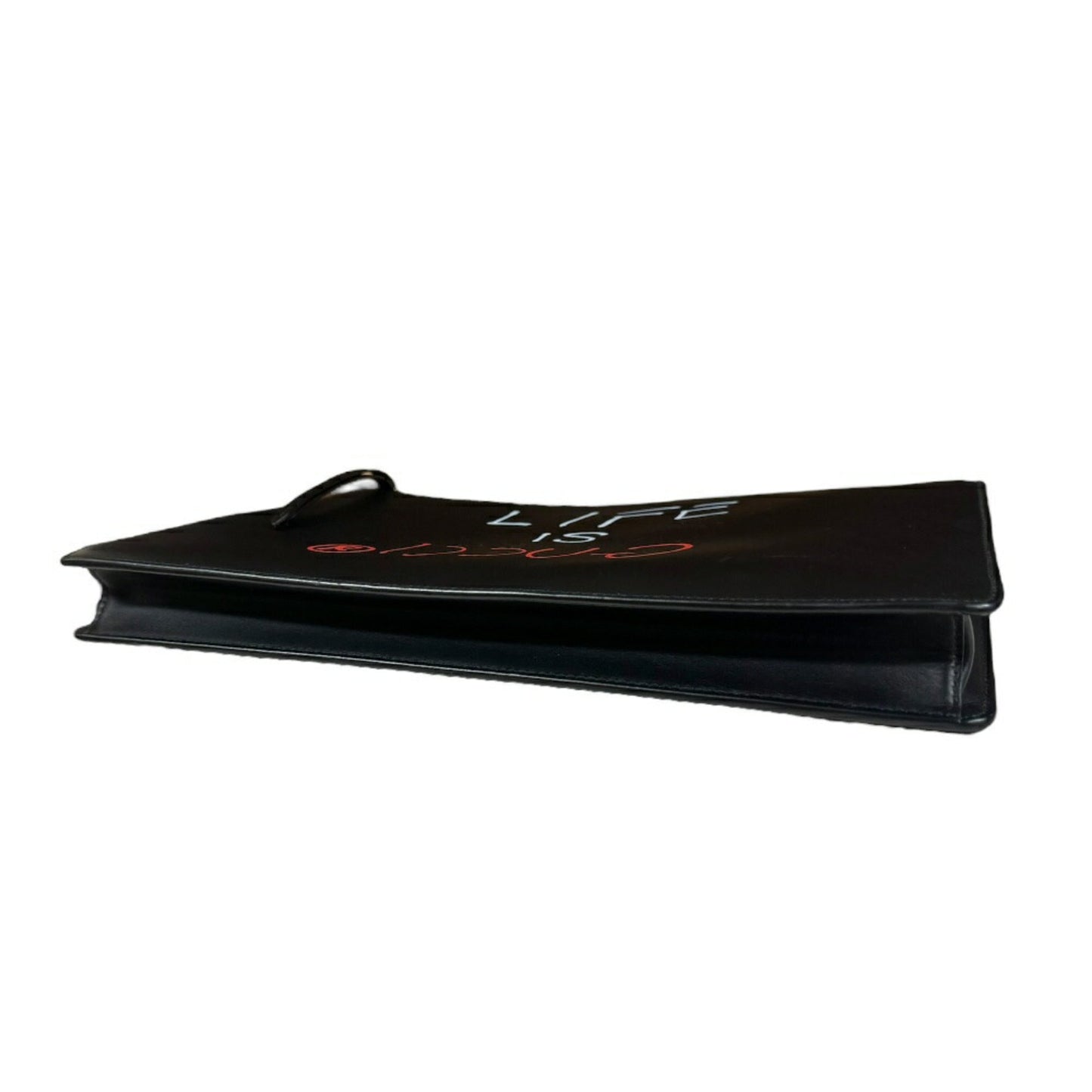 Gucci Black Leather Clutch Bag ()