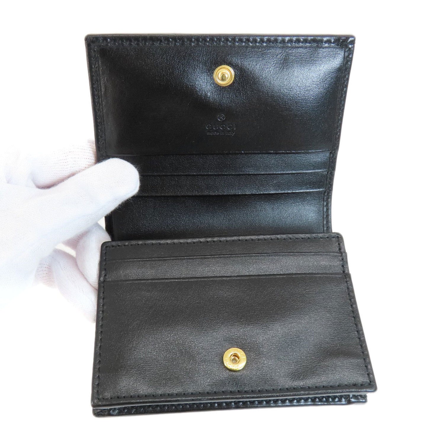 Gucci Black Leather Wallet (Bi-Fold) ()