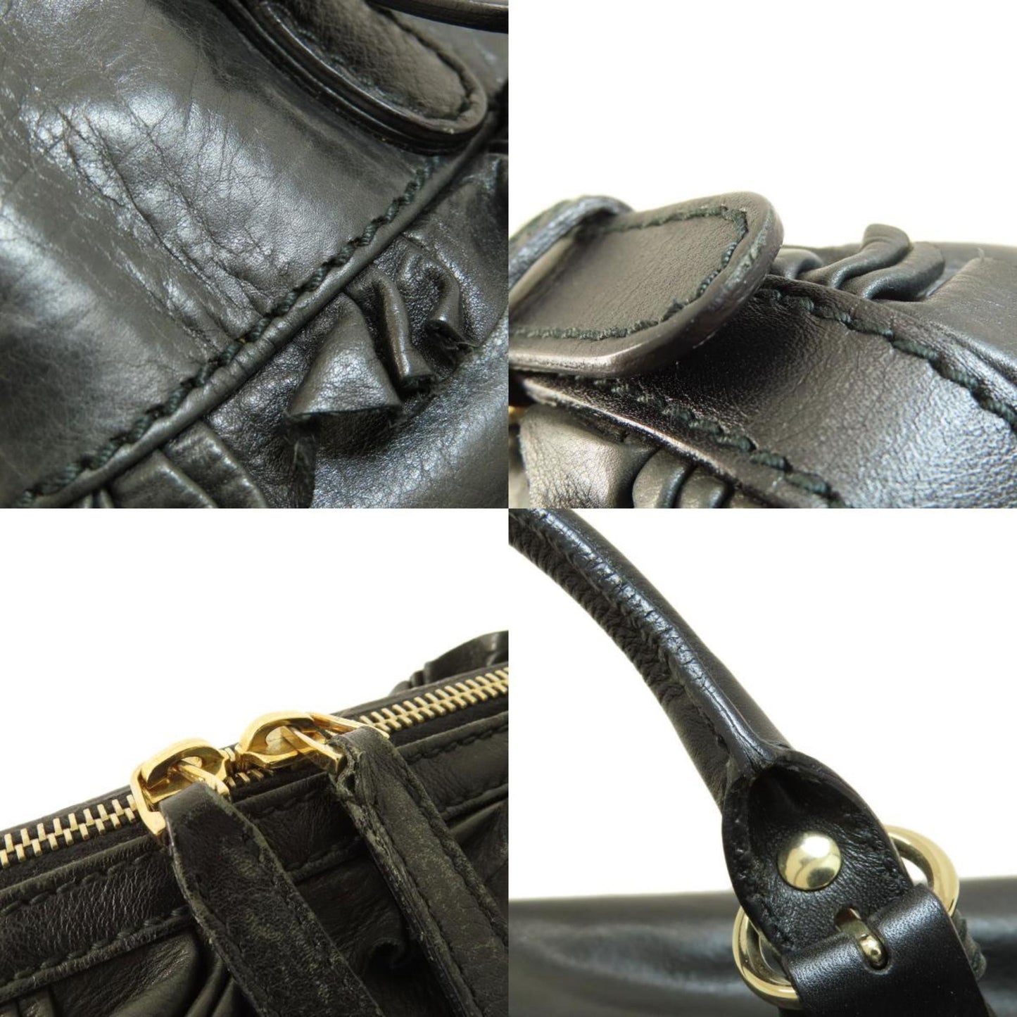 Gucci Black Leather Handbag ()