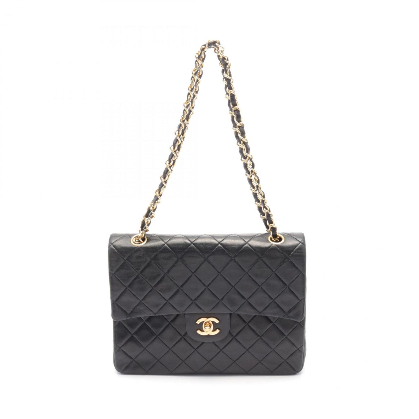 Chanel Black Leather Shoulder Bag ()