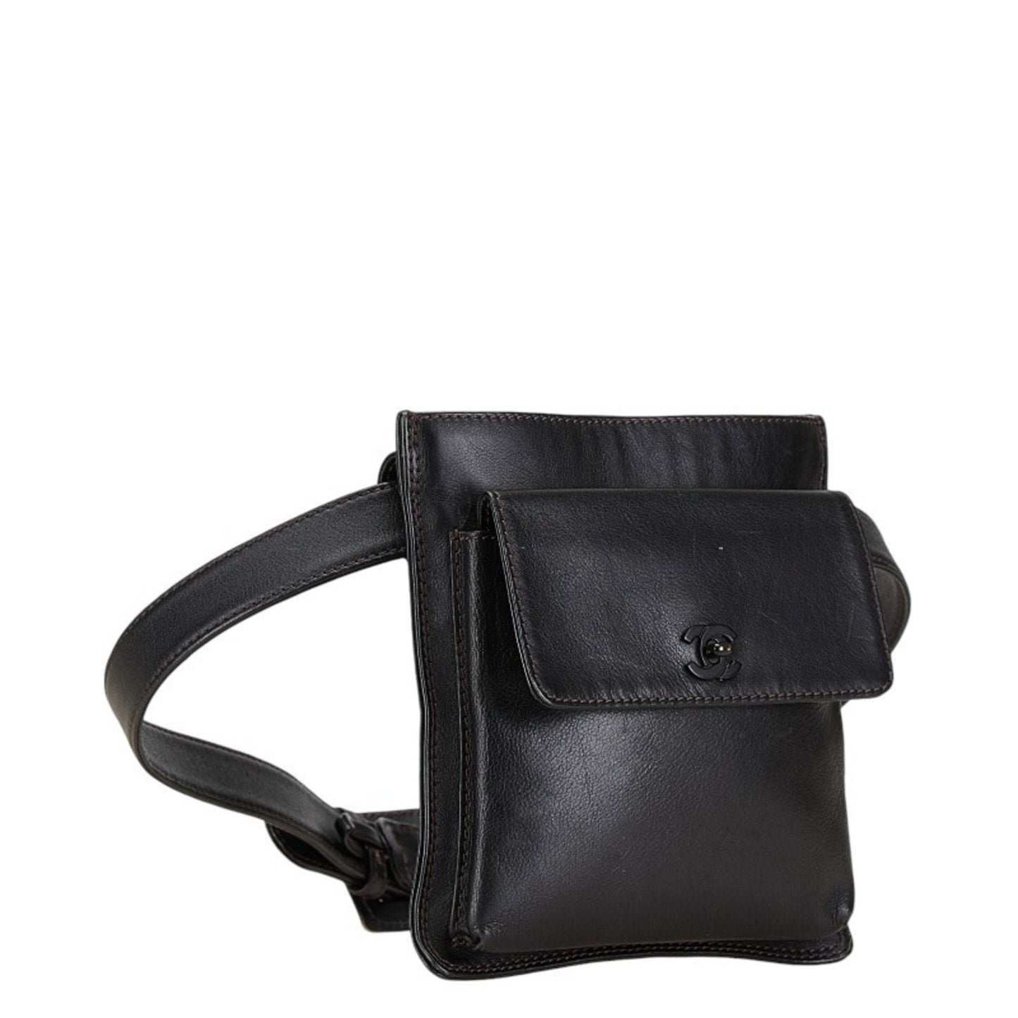 Chanel Black Leather Fanny Pack ()