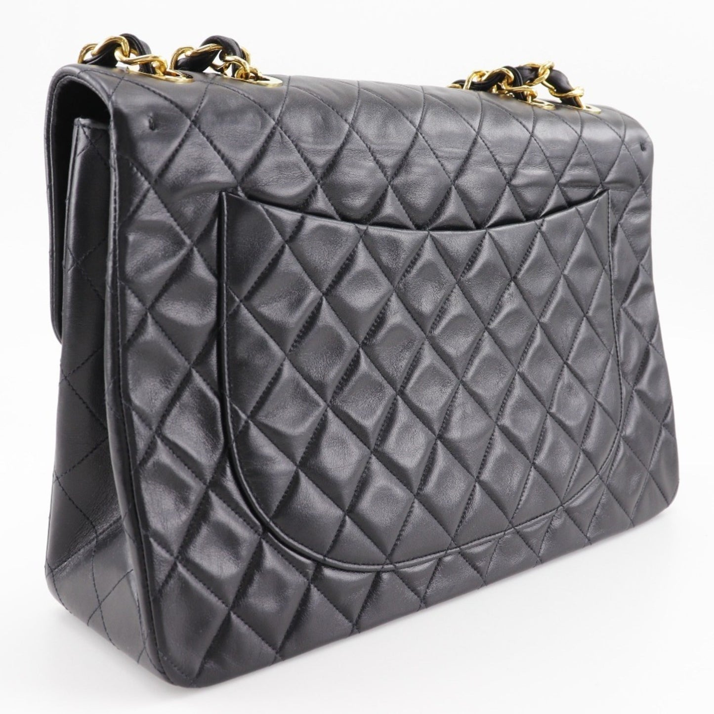 Chanel Black Leather Shoulder Bag ()