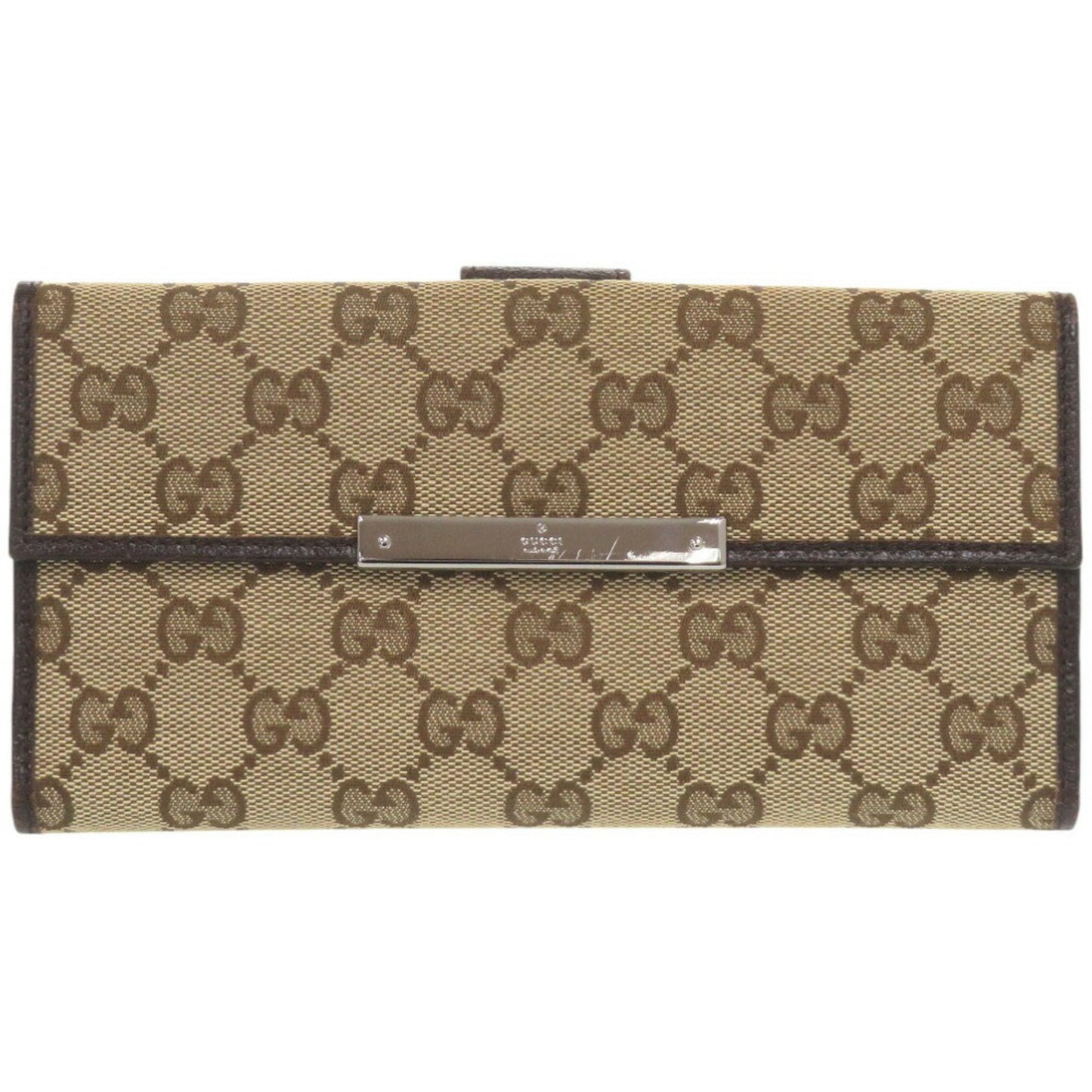 Gucci Beige Gg Canvas Long Wallet (Bi-Fold) ()