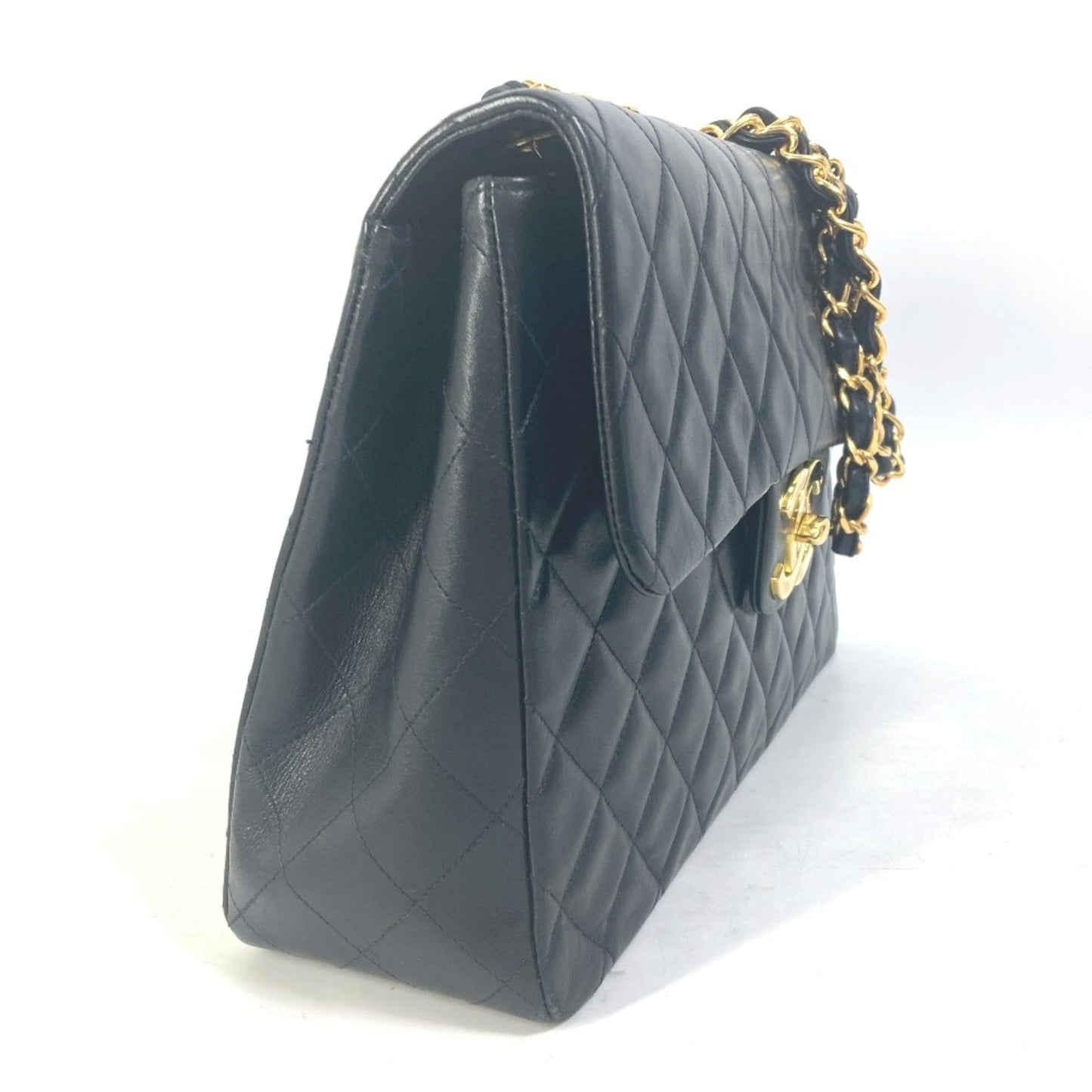 Chanel Black Leather Shoulder Bag ()