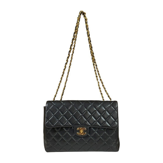 Chanel Black Leather Shoulder Bag ()