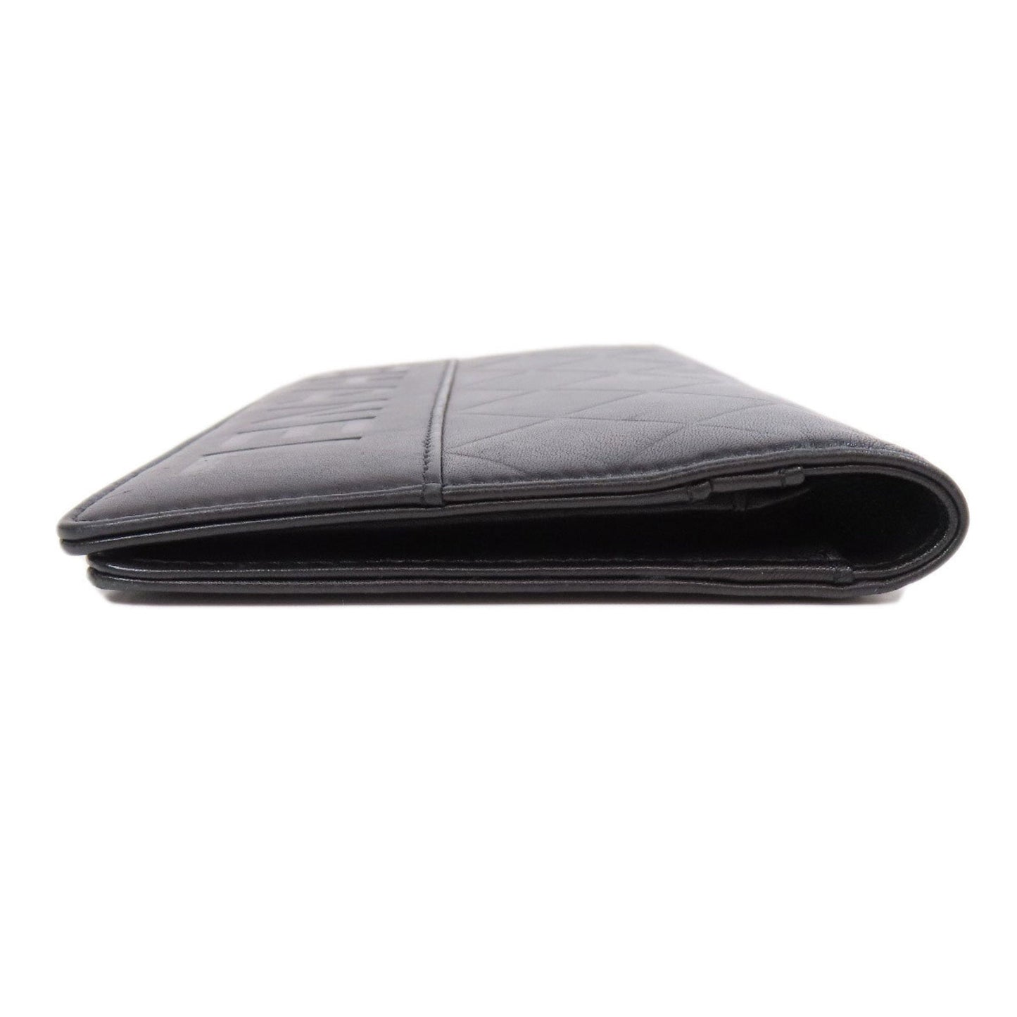 Chanel Black Leather Long Wallet (Bi-Fold) ()
