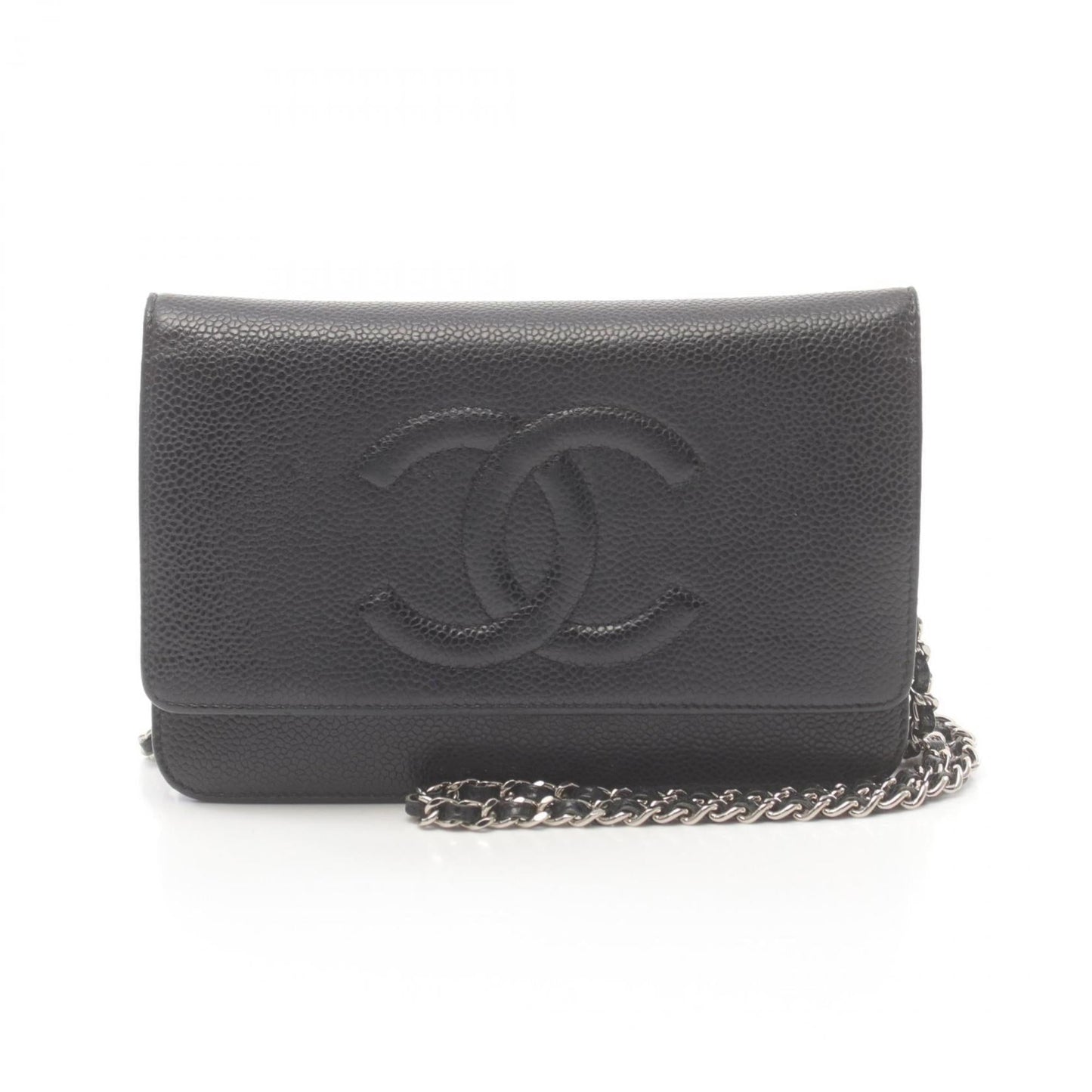 Chanel Caviar Skin Black Caviar Leather Shoulder Bag ()
