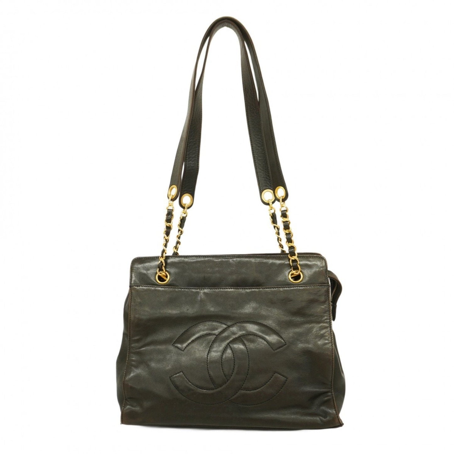 Chanel Black Leather Tote Bag ()