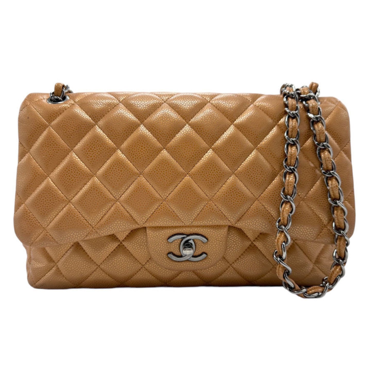 Chanel Bronze Caviar Leather Leather Shoulder Bag ()