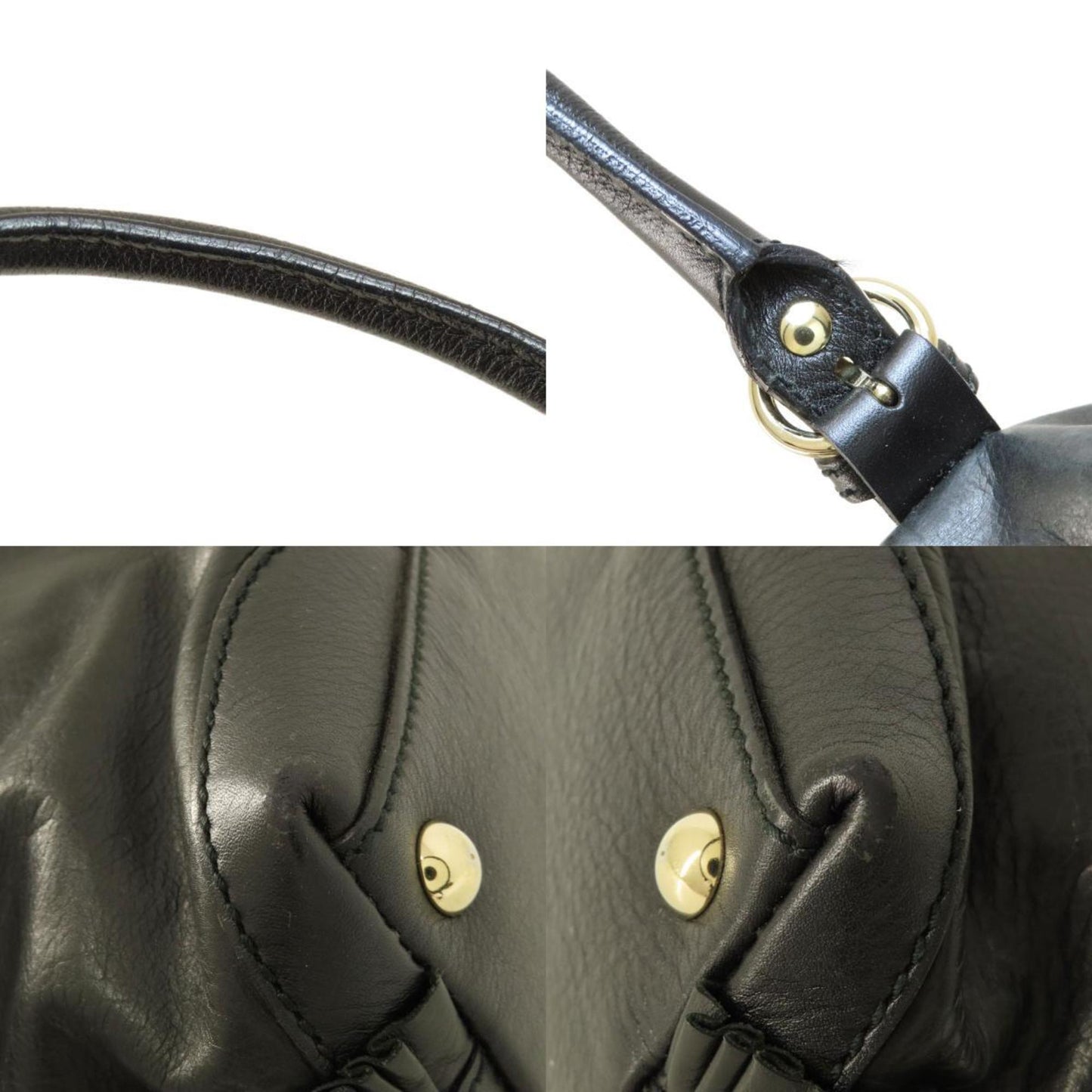 Gucci Black Leather Handbag ()