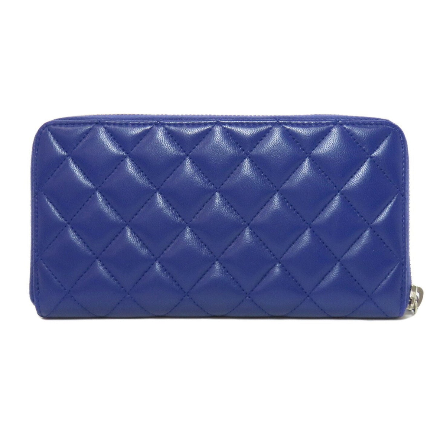 Chanel Purple Leather Long Wallet (Bi-Fold) ()