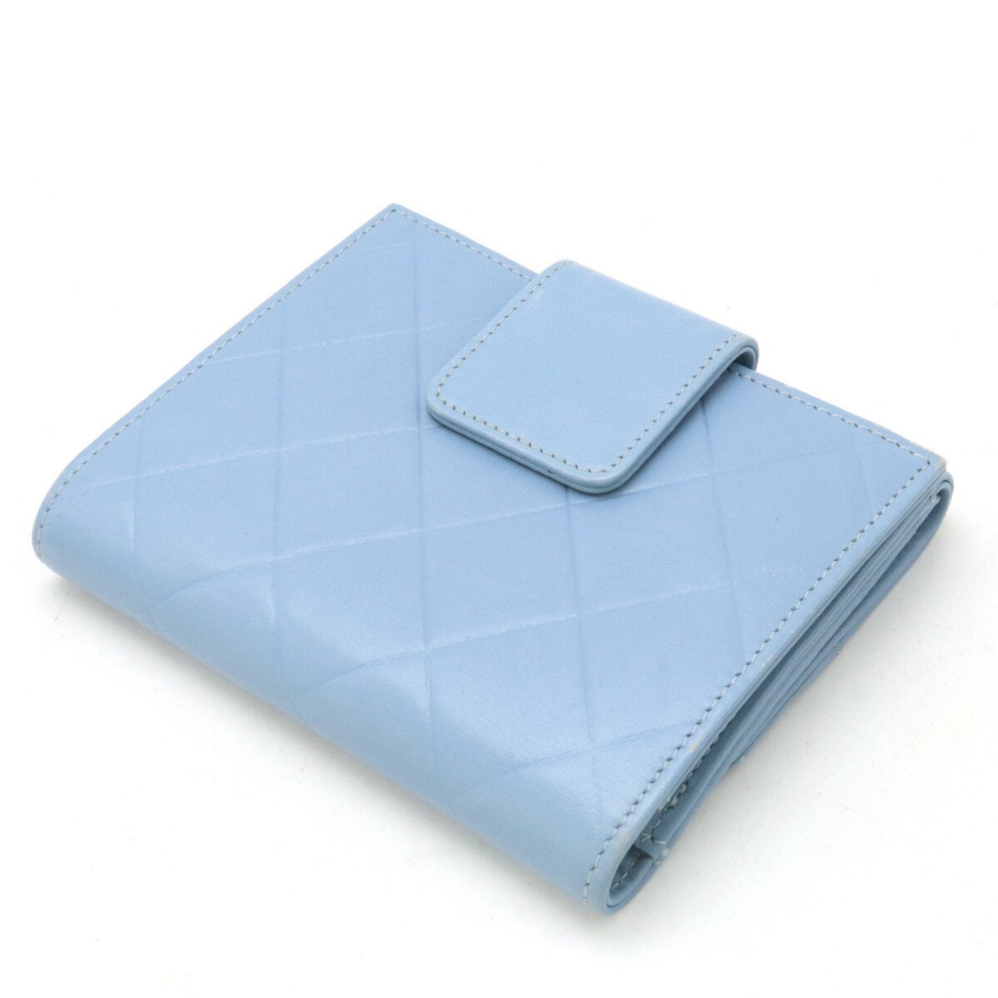 Chanel Blue Leather Coin Purse/Coin Case ()