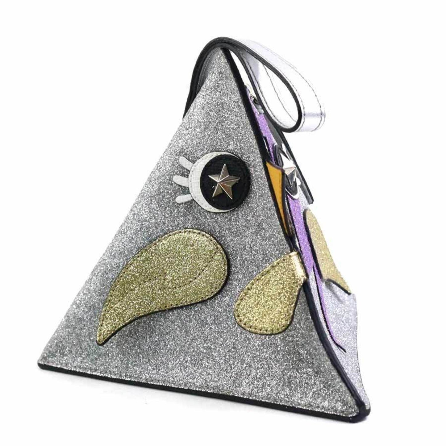 Gucci Multi-Color Silver Leather Handbag ()