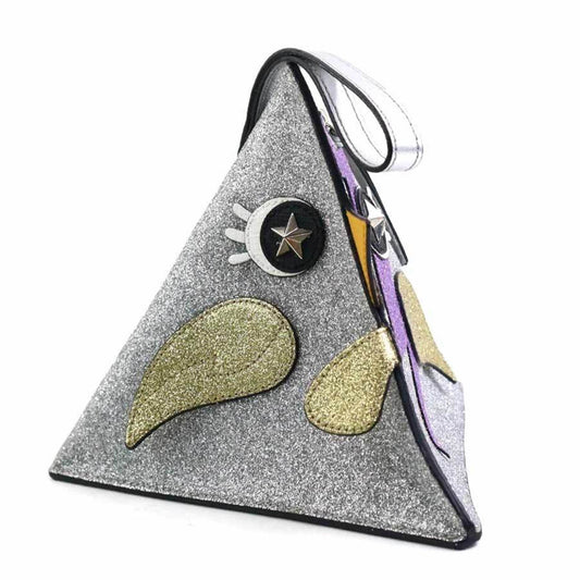 Gucci Multi-Color Silver Leather Handbag ()