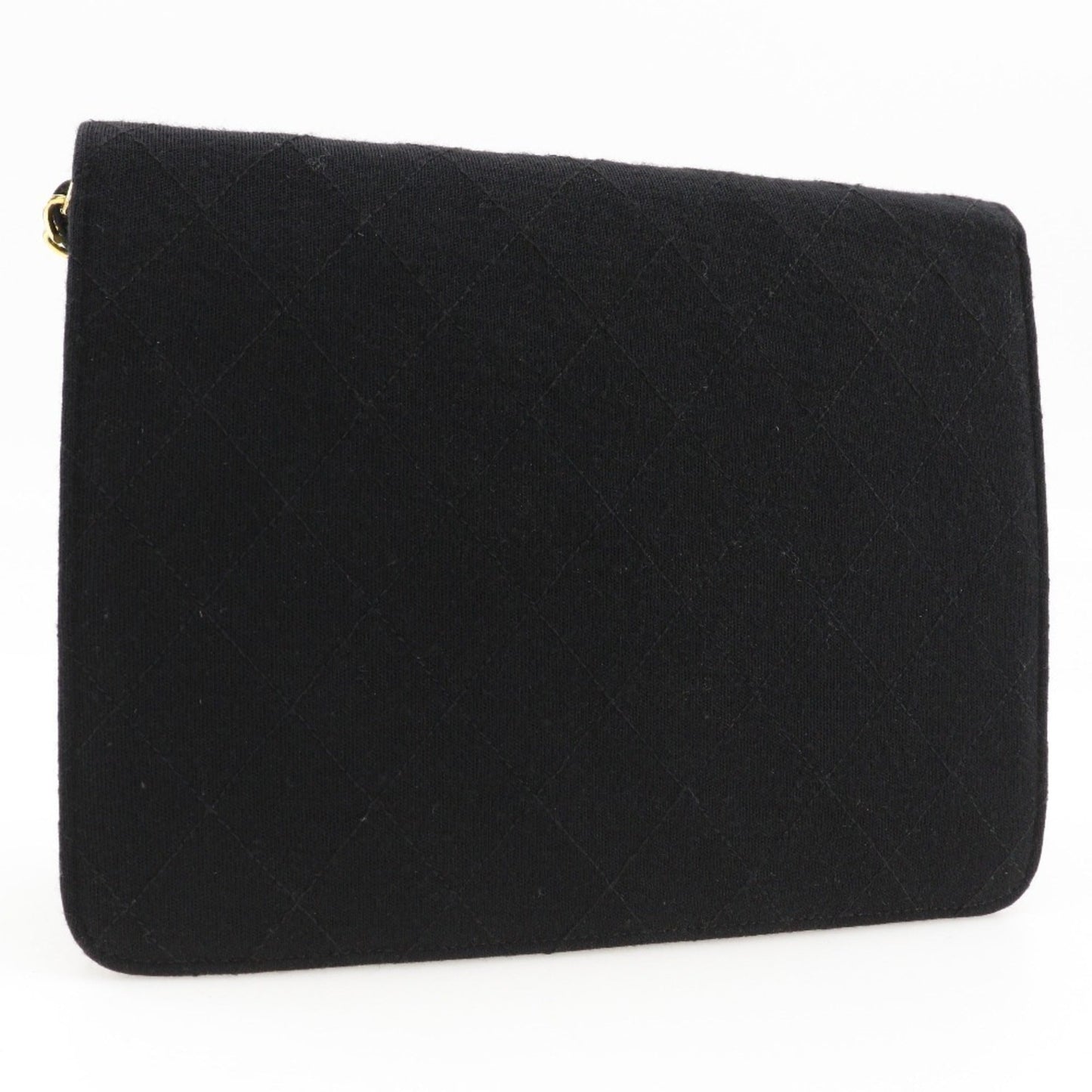 Chanel Black Cotton Shoulder Bag ()
