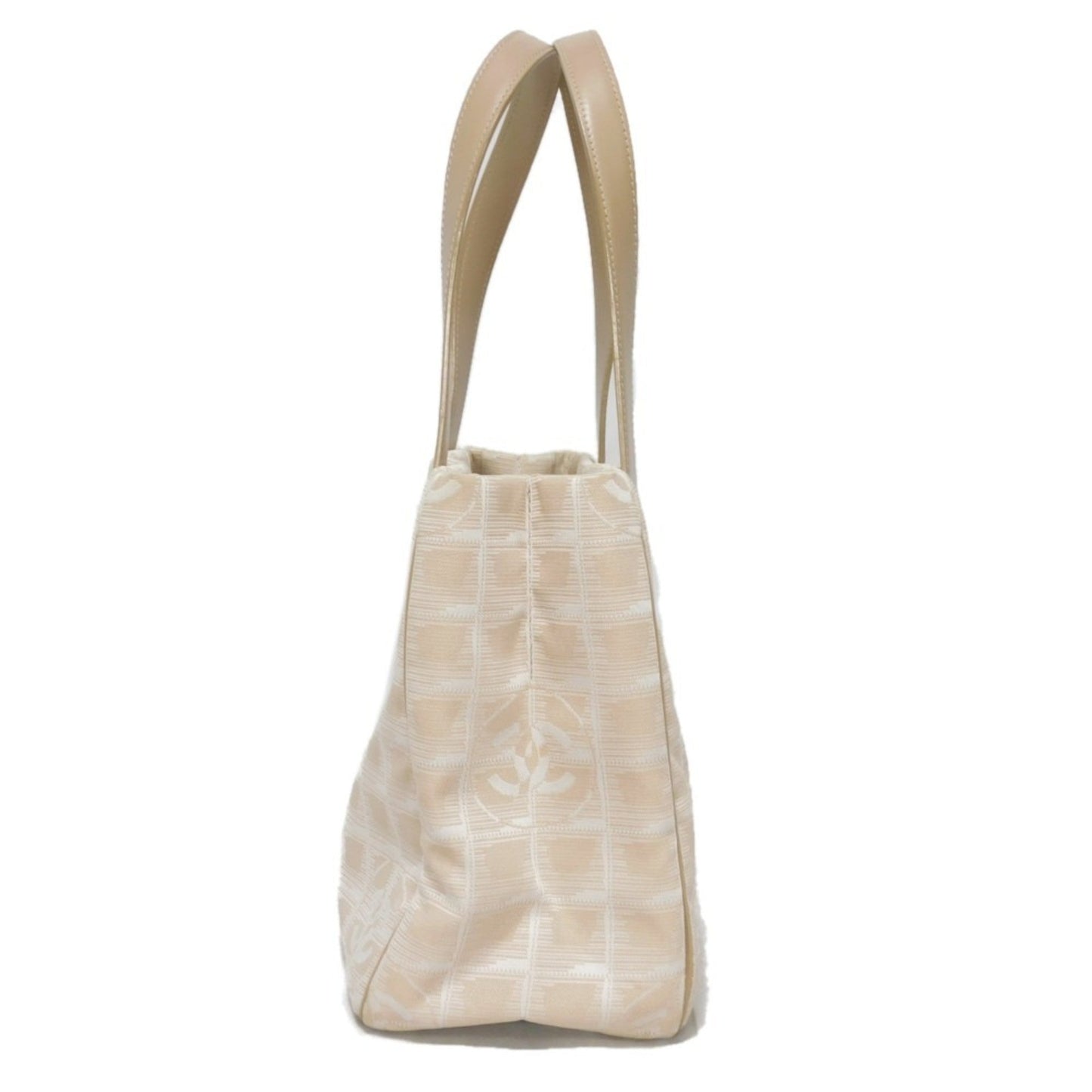 Chanel Beige Nylon Leather Tote Bag ()