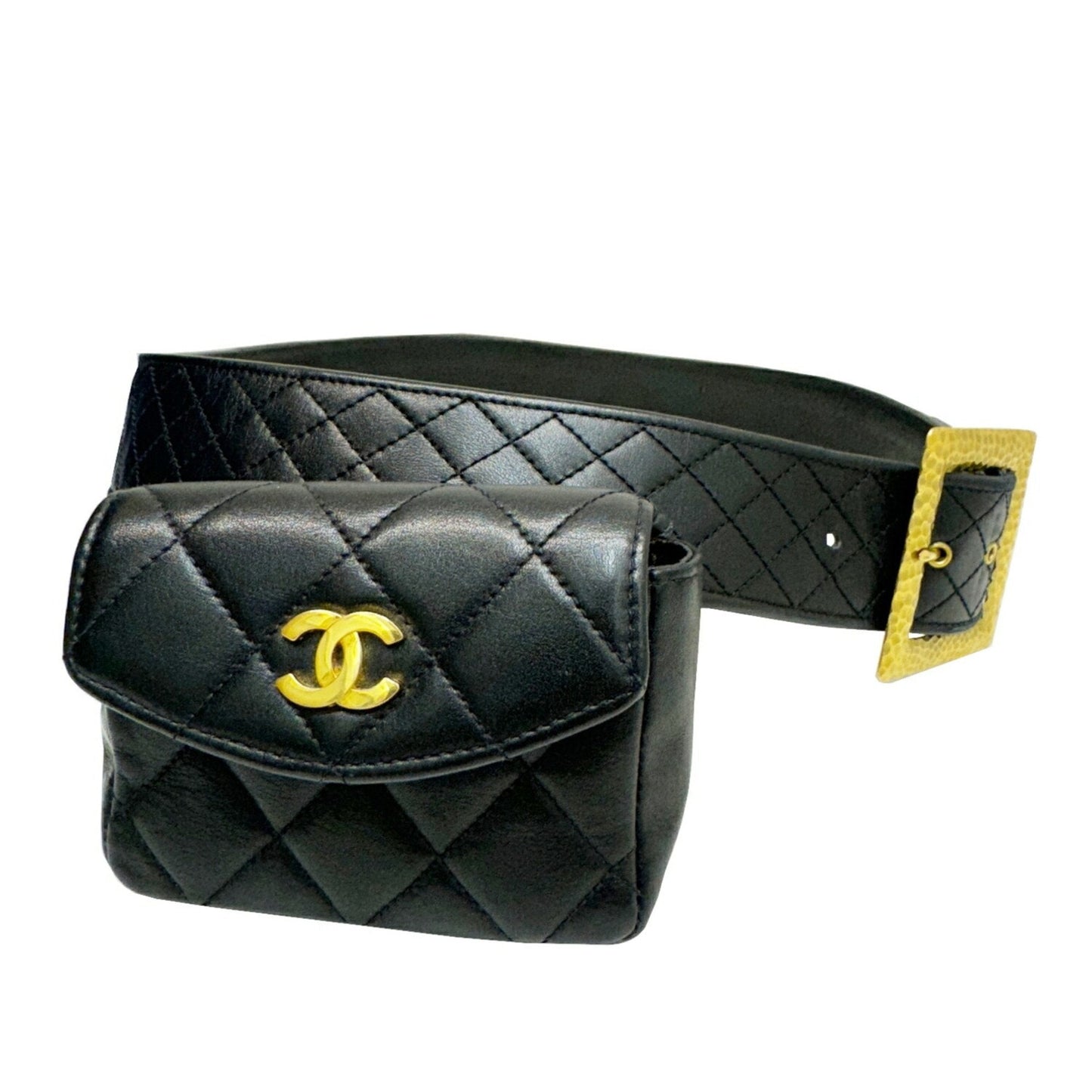 Chanel Black Leather Fanny Pack ()