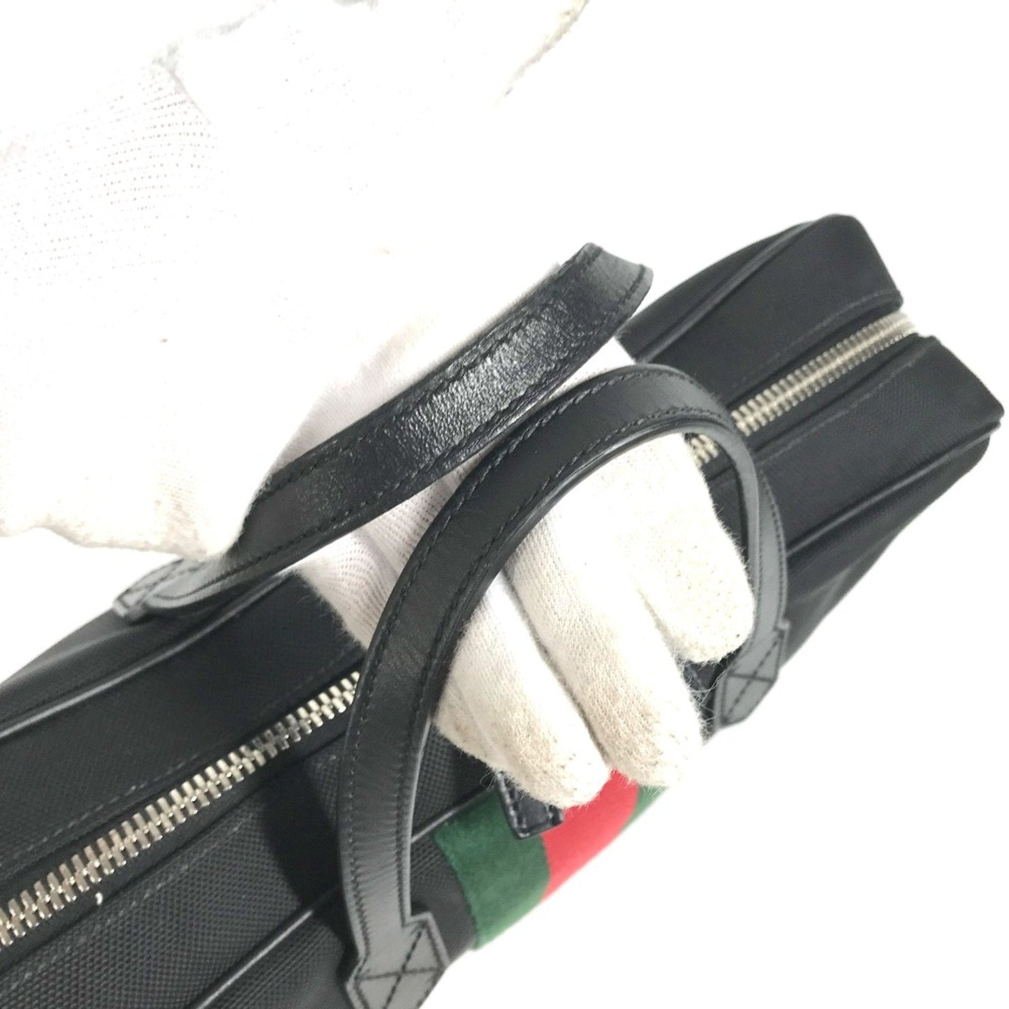 Gucci Black Leather Tote Bag ()
