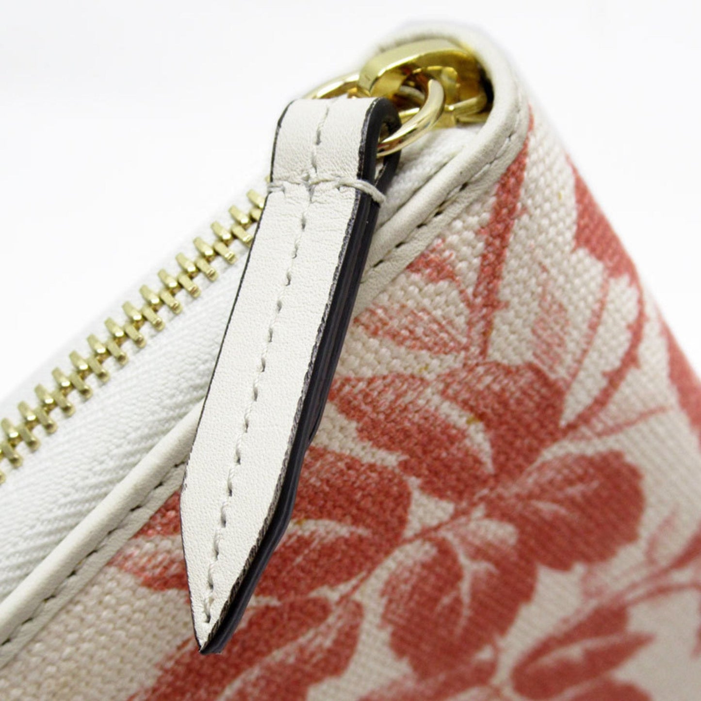 Gucci Red Color White Canvas Coin Purse/Coin Case ()