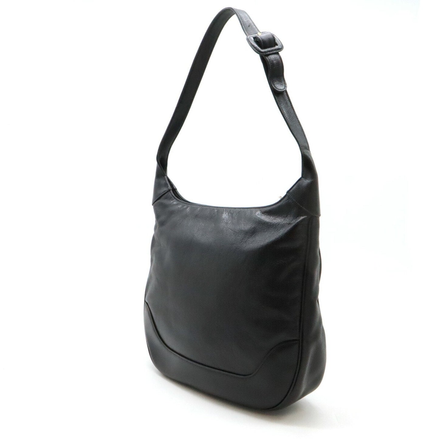 Chanel Black Grained Calfskin Shoulder Bag ()