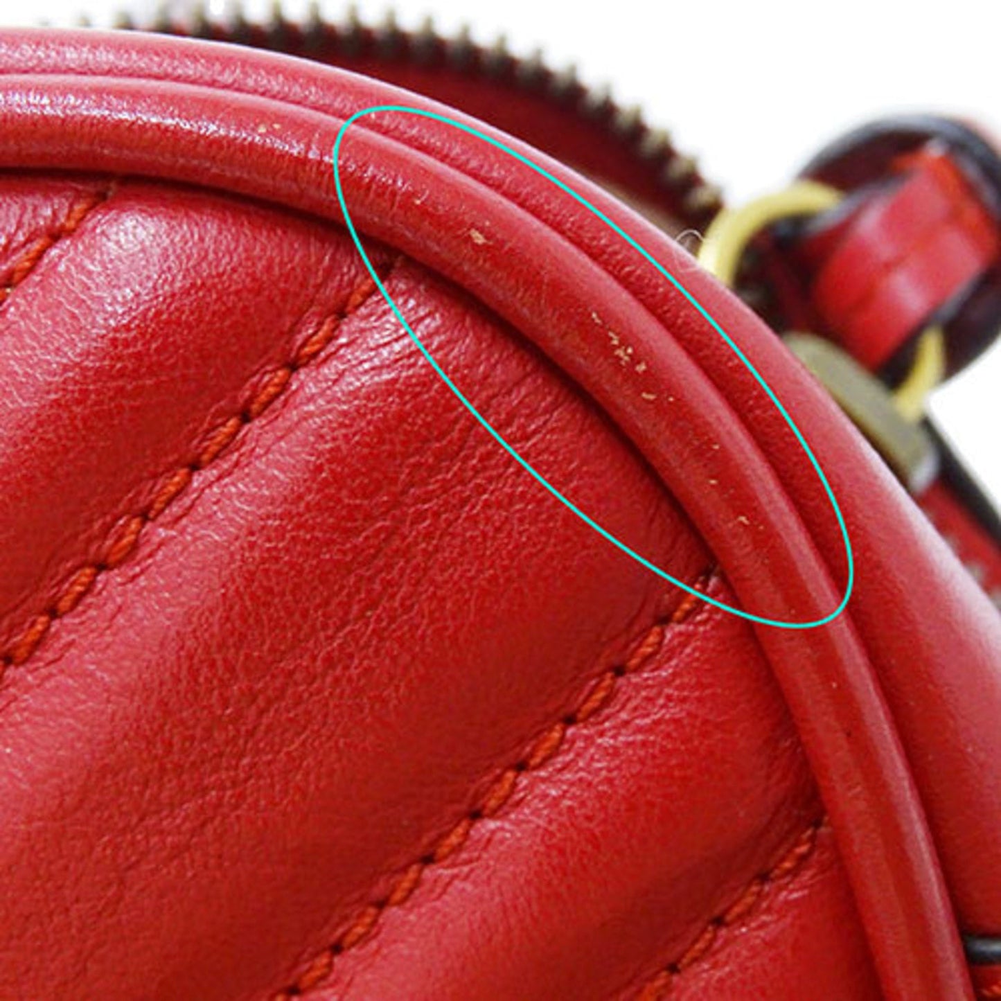 Gucci Gg Marmont Red Color Leather Shoulder Bag ()