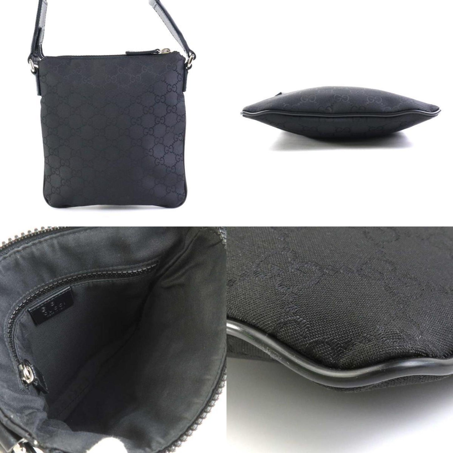 Gucci Black Nylon Shoulder Bag ()