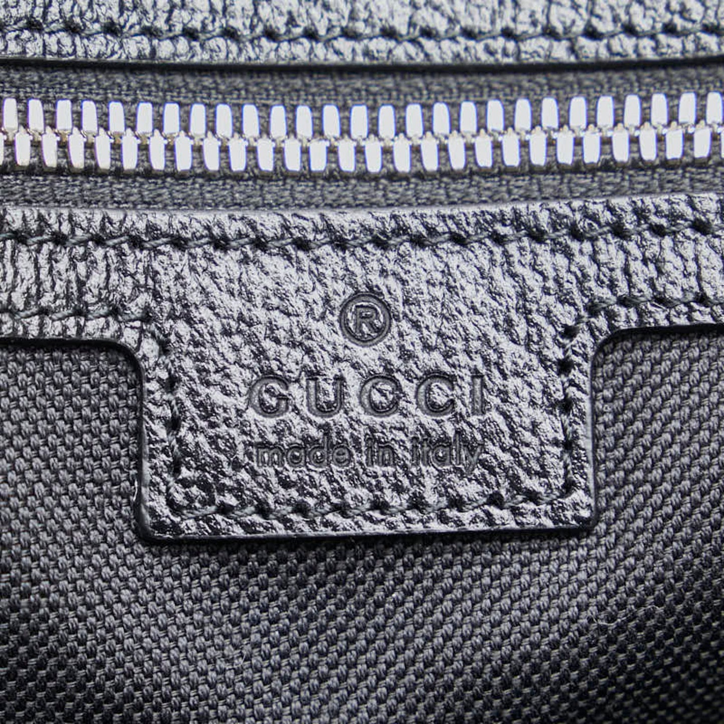 Gucci Black Canvas Leather Boston Bag Eco-Bag Pouch Shoulder Bag ()