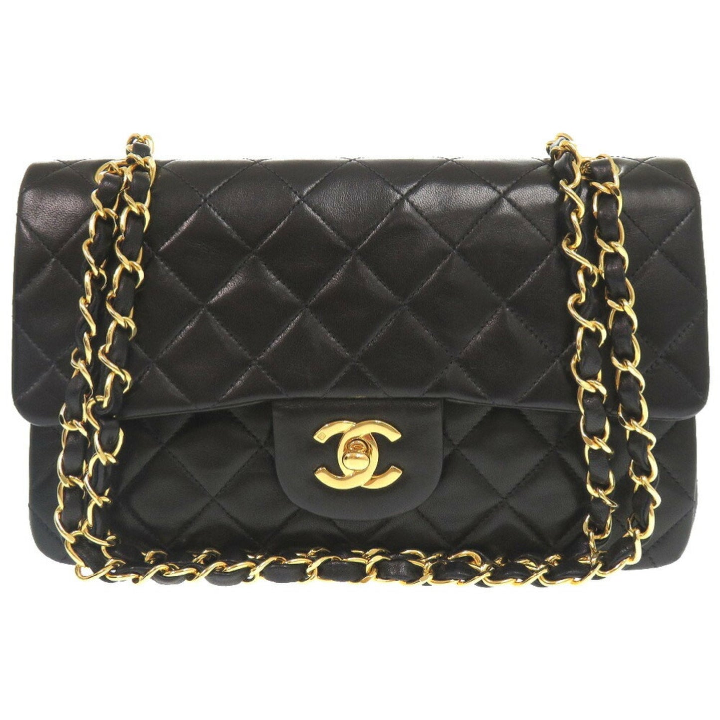 Chanel Black Leather Shoulder Bag ()