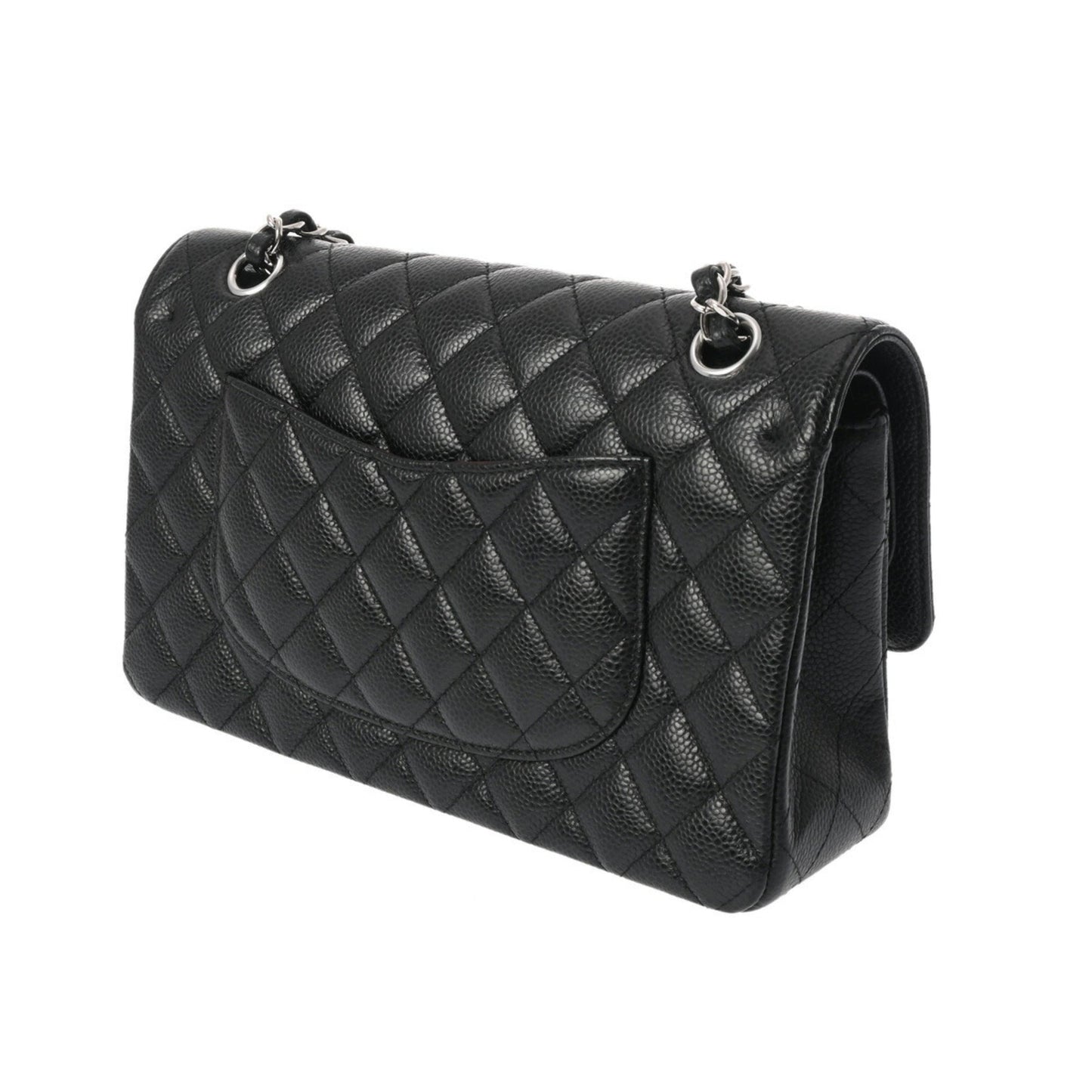 Chanel Black Caviar Leather Shoulder Bag ()