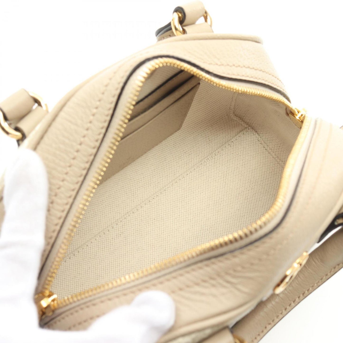 Gucci Beige Multi-Color Coated Canvas Handbag ()