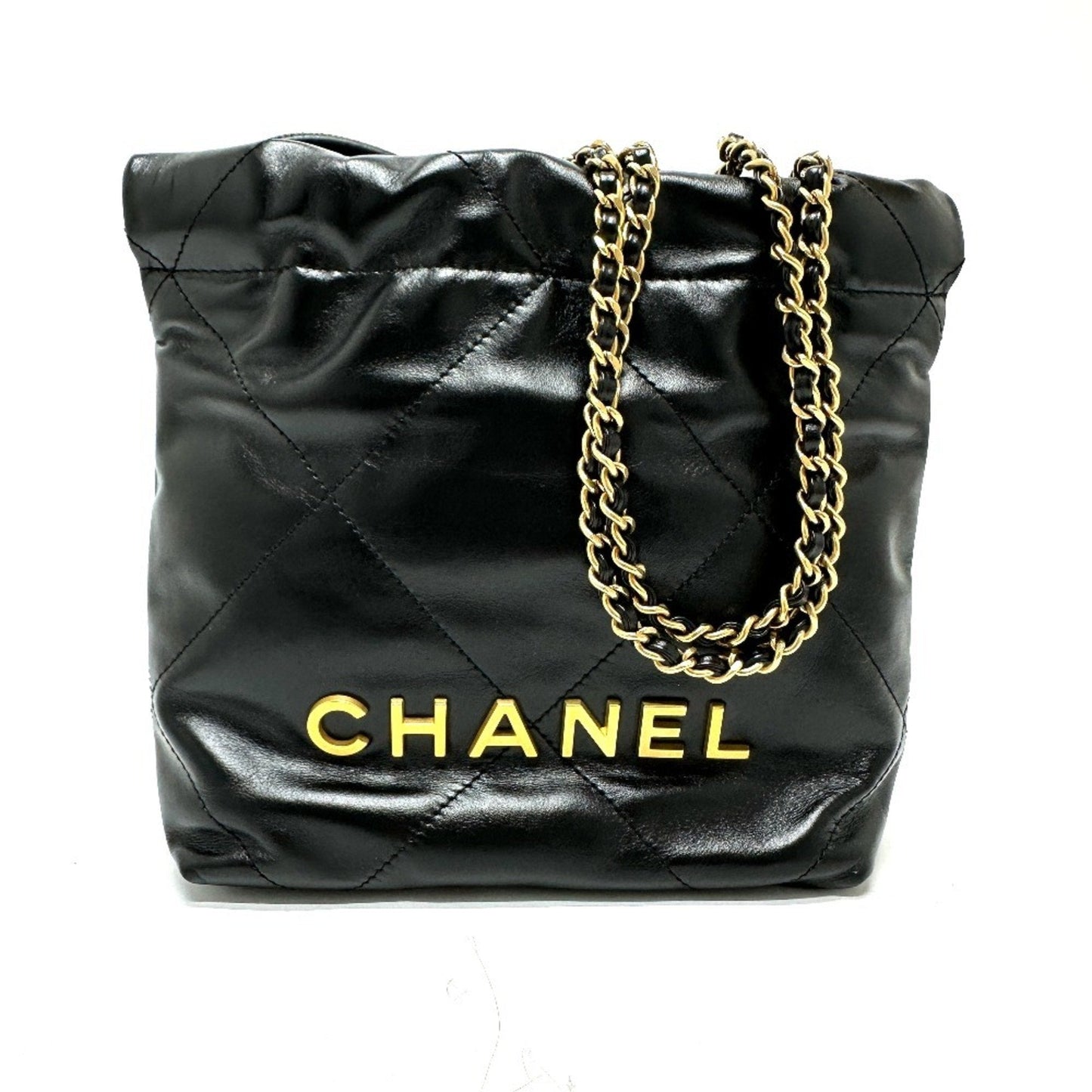 Chanel Black Leather Shoulder Bag ()
