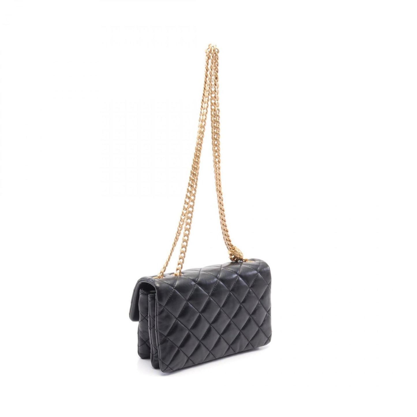 Chanel Black Leather Shoulder Bag ()