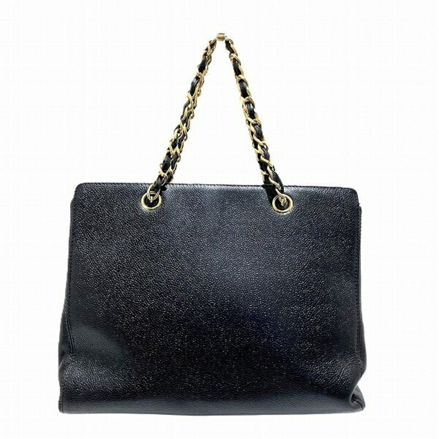Chanel Black Grained Calfskin Handbag ()