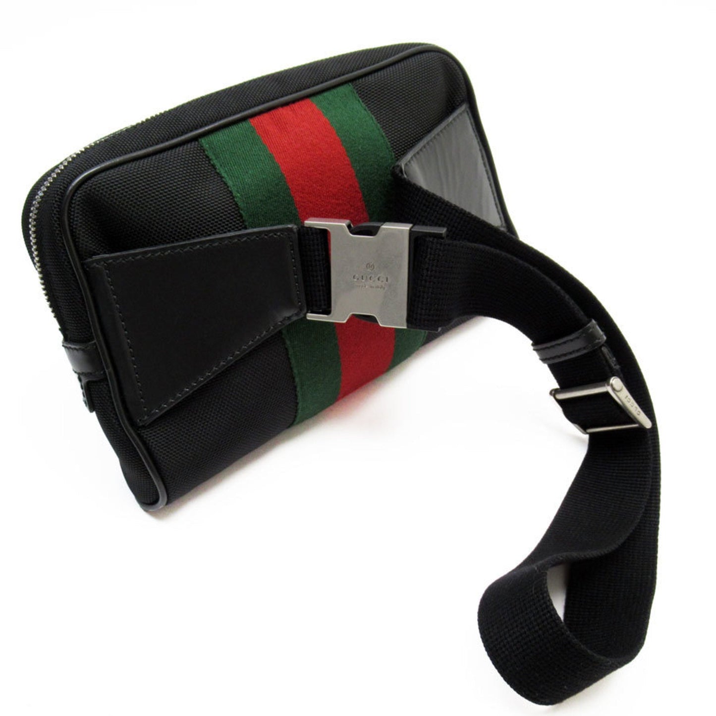 Gucci Black Nylon Canvas Sling Bag ()
