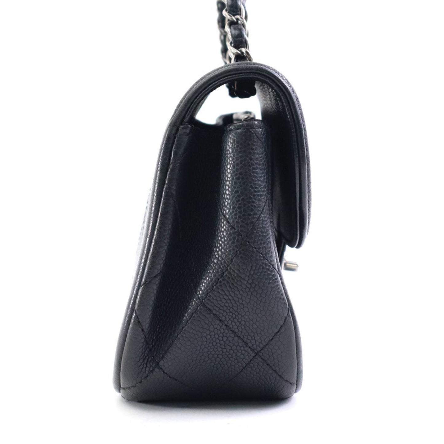 Chanel Black Caviar Leather Shoulder Bag ()