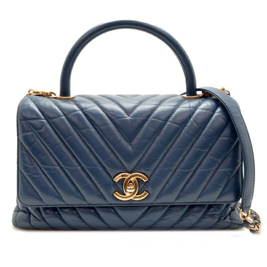Chanel Blue Leather Handbag ()