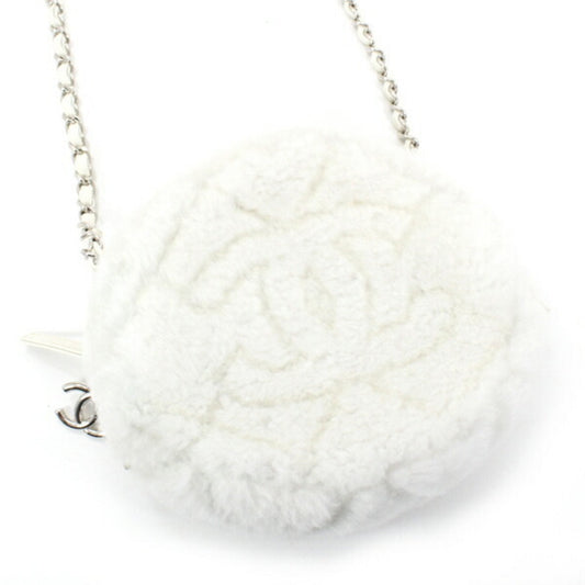 Chanel White Leather Shoulder Bag ()