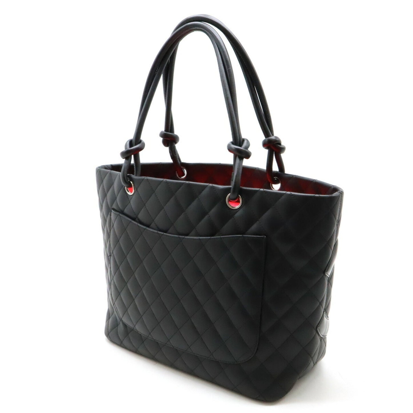 Chanel Black Pink Cambon Ligne Shoulder Bag Tote Bag ()