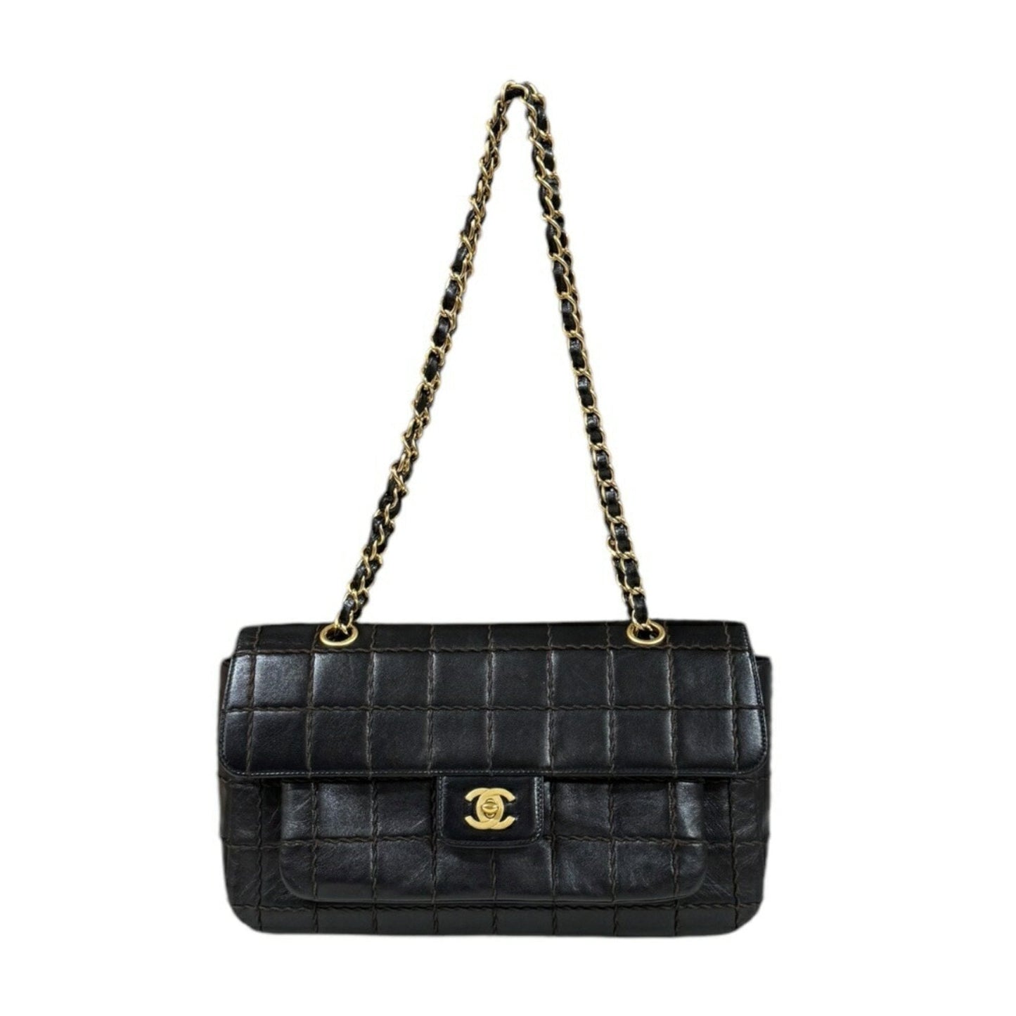 Chanel Black Leather Shoulder Bag ()